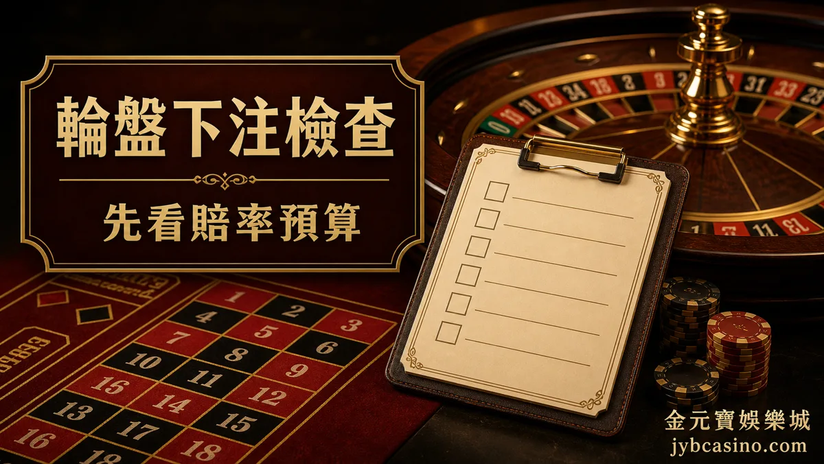 TU娛樂城輪盤下注檢查表，呈現賠率、投注區與預算停手點